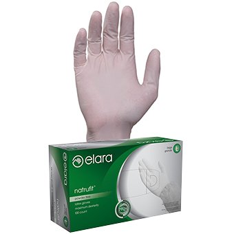 Gloves, Elara Powder Free Latex Large 100ct. Box | RDM Sales