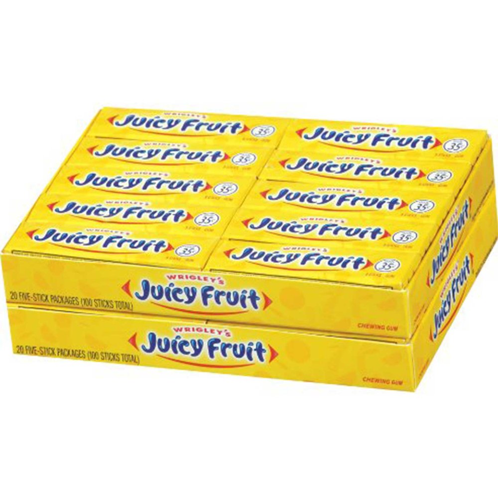 Gum, Wrigley Juicy Fruit 5 Stick 40ct | RDM Sales