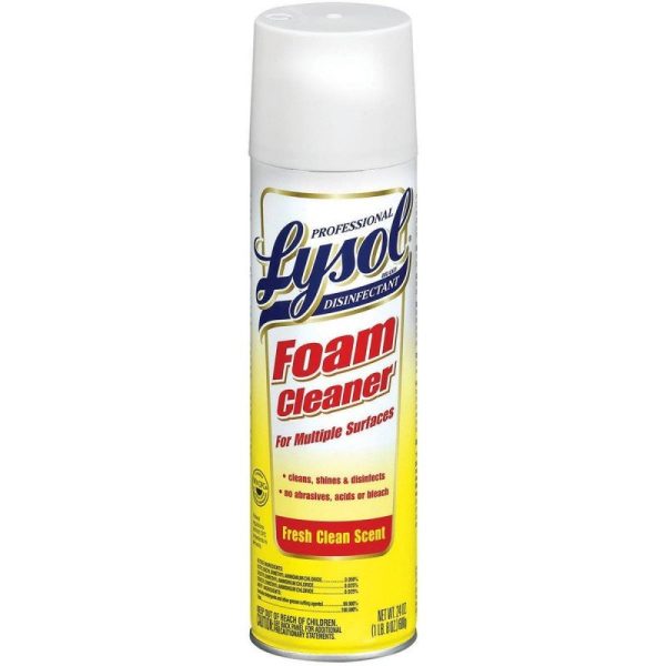 Lysol Disinfectant Cleaner, Aerosol Foam 12/24oz. Case | RDM Sales